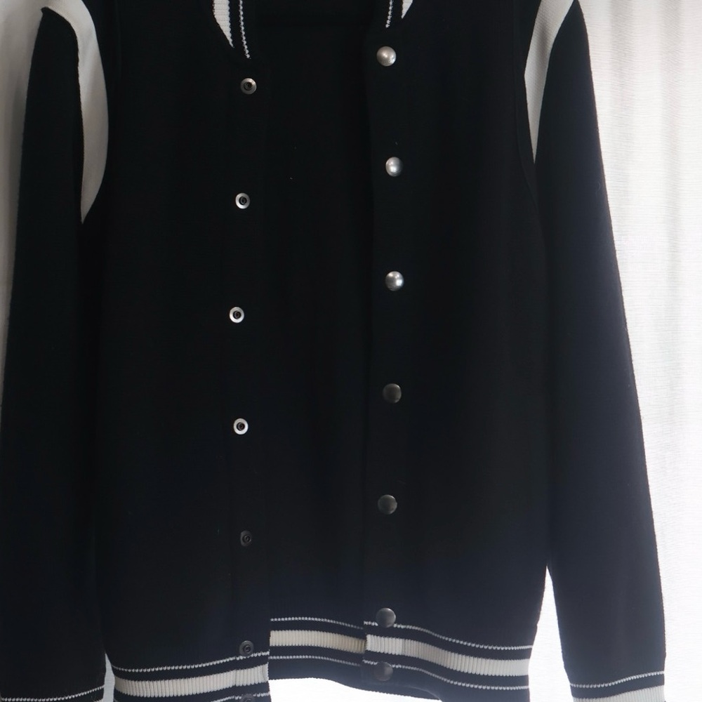 Givenchy Black Knitwear with White Stripes